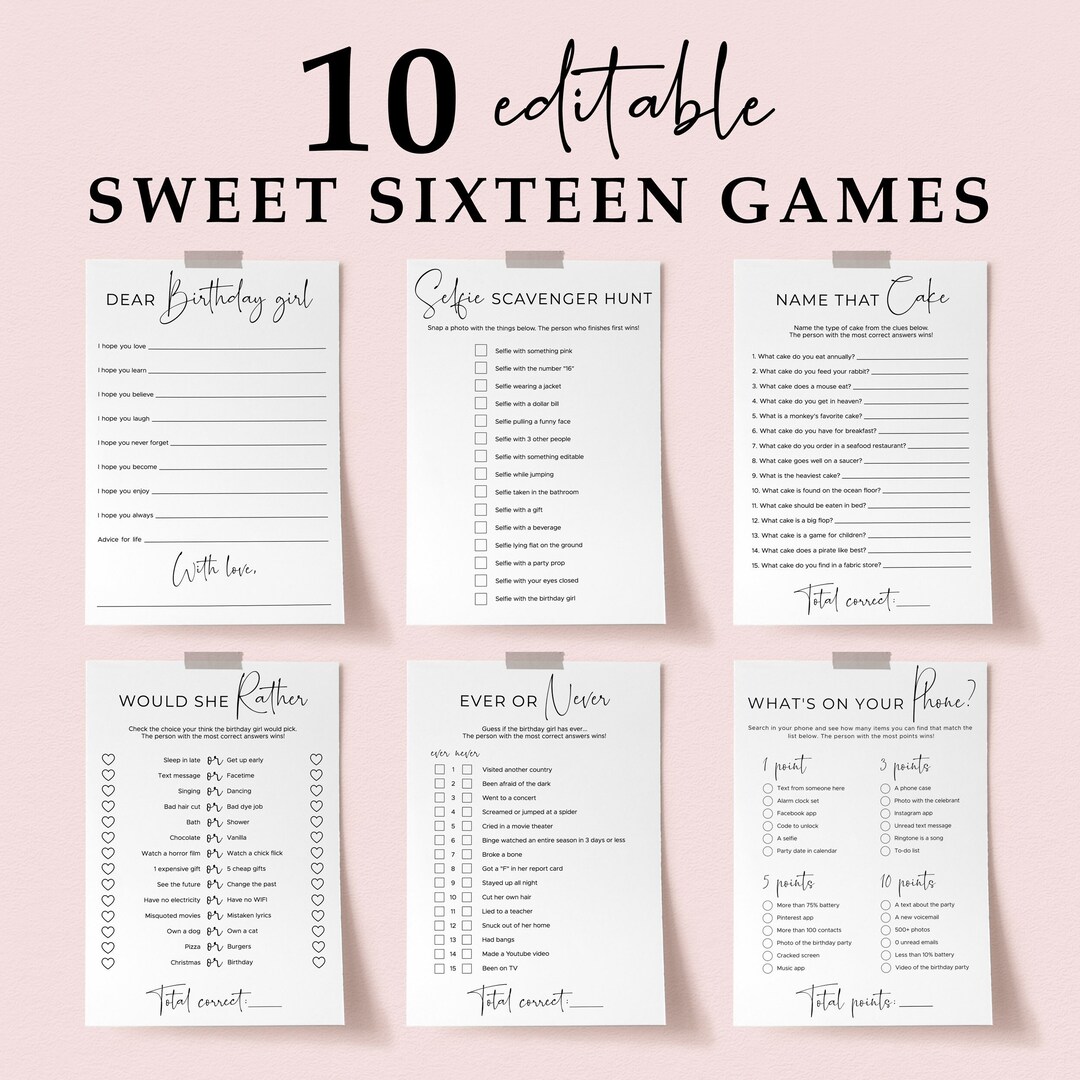 editable-sweet-sixteen-games-bundle-for-her-16th-birthday-activities