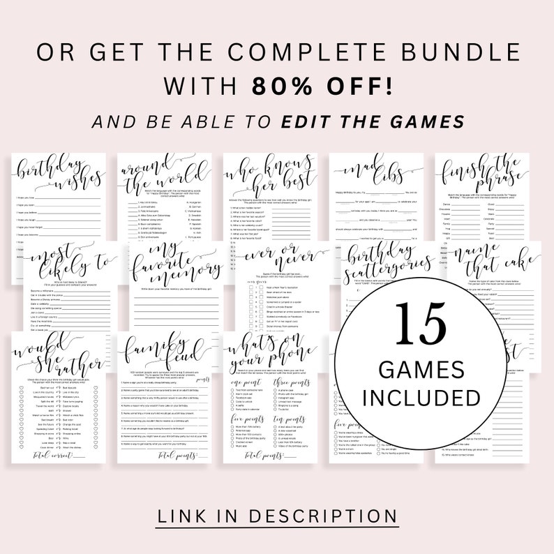 Funny Birthday Mad Libs Game Printable Bday Games for Adults and Kids