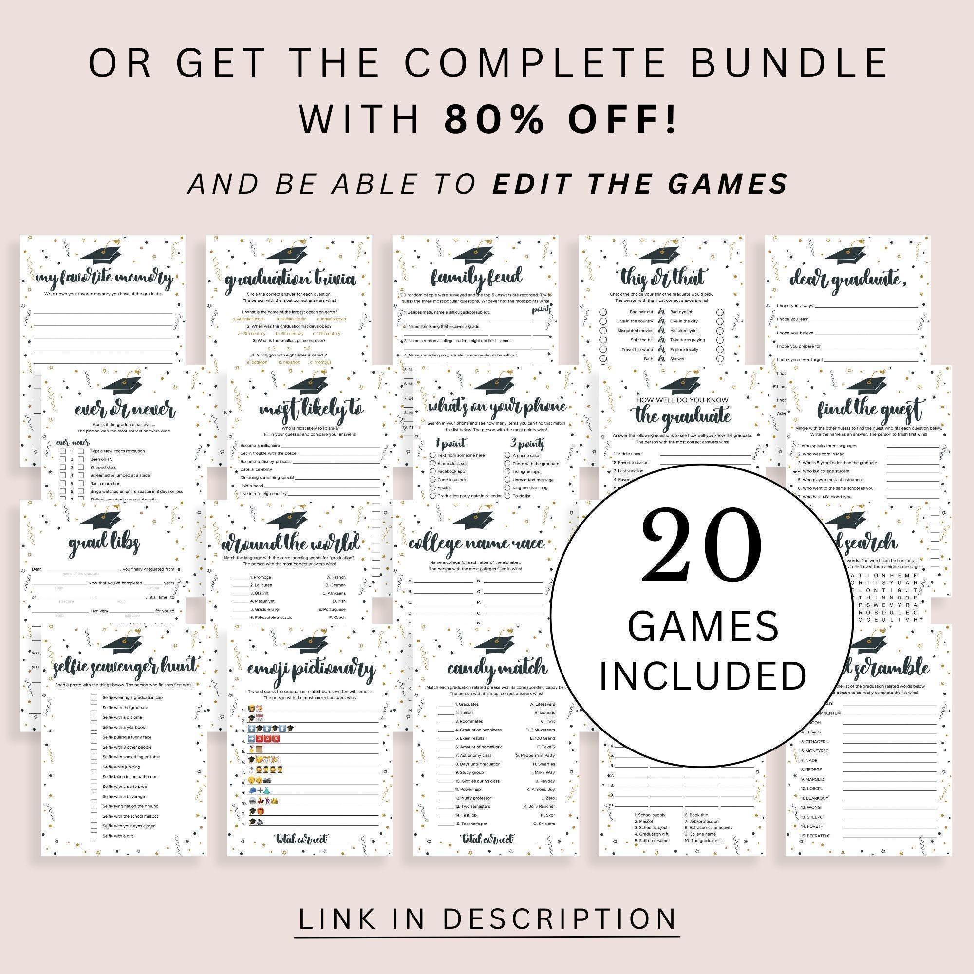 Graduation Mad Libs Game Printable Grad Party Games Simple Graduation ...