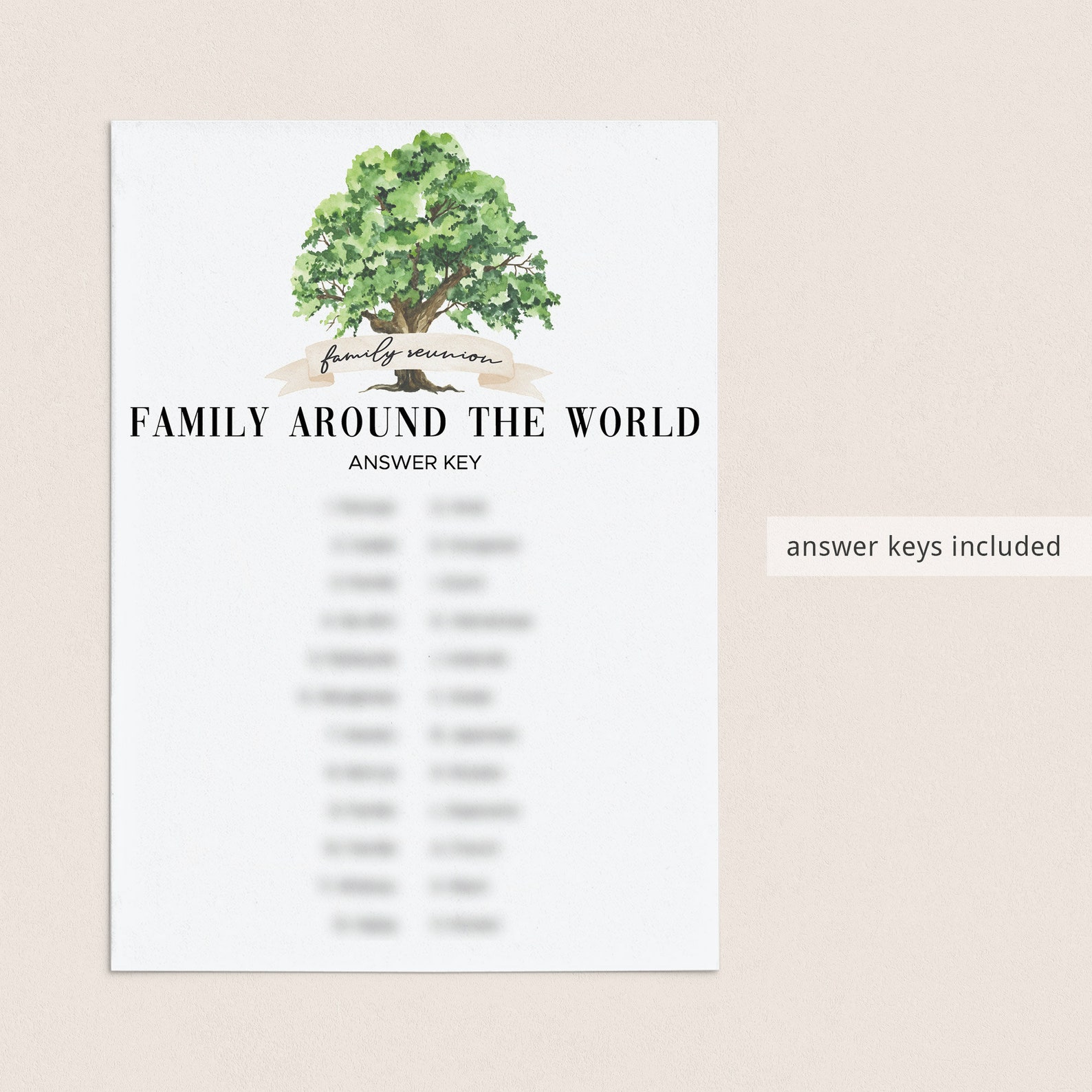 Family Gathering Games Bundle Fun Family Reunion Games for All Ages