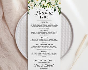 Decorazioni per la festa del 40° anniversario di matrimonio, biglietti per la cena del 40° anniversario di matrimonio, biglietti da tavolo per il 40° anniversario di matrimonio, regalo per i genitori WR1