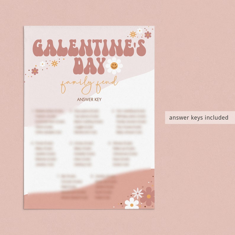 Galentines Day Games Bundle Printable Groovy Galentine's Party ...