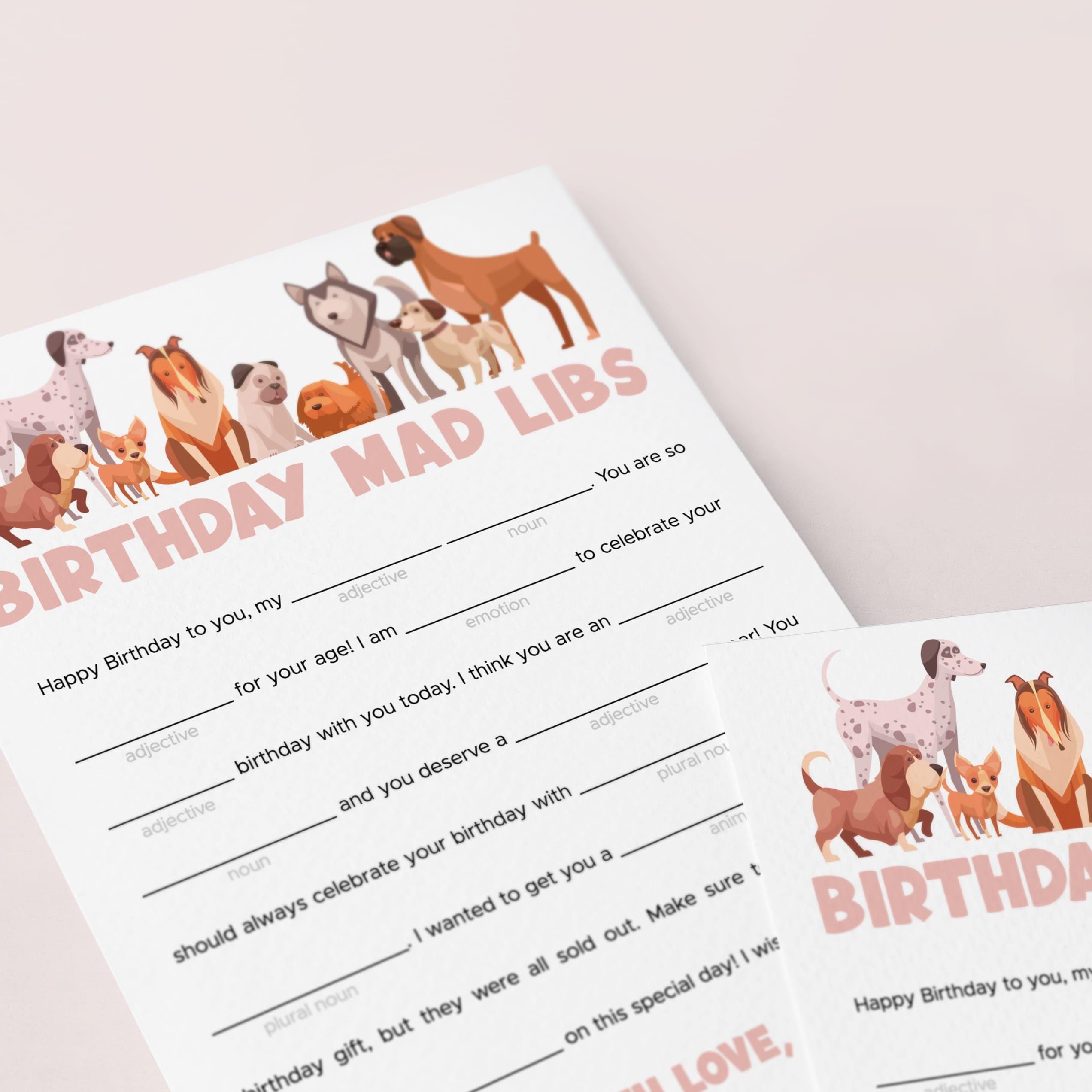 Editable Dog Birthday Party Games Bundle Let's Pawty Templates Puppy ...