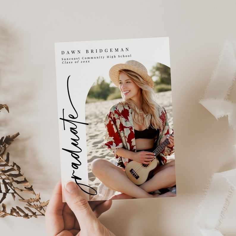 Photo Graduation Announcement Cards Photo Graduation Etsy