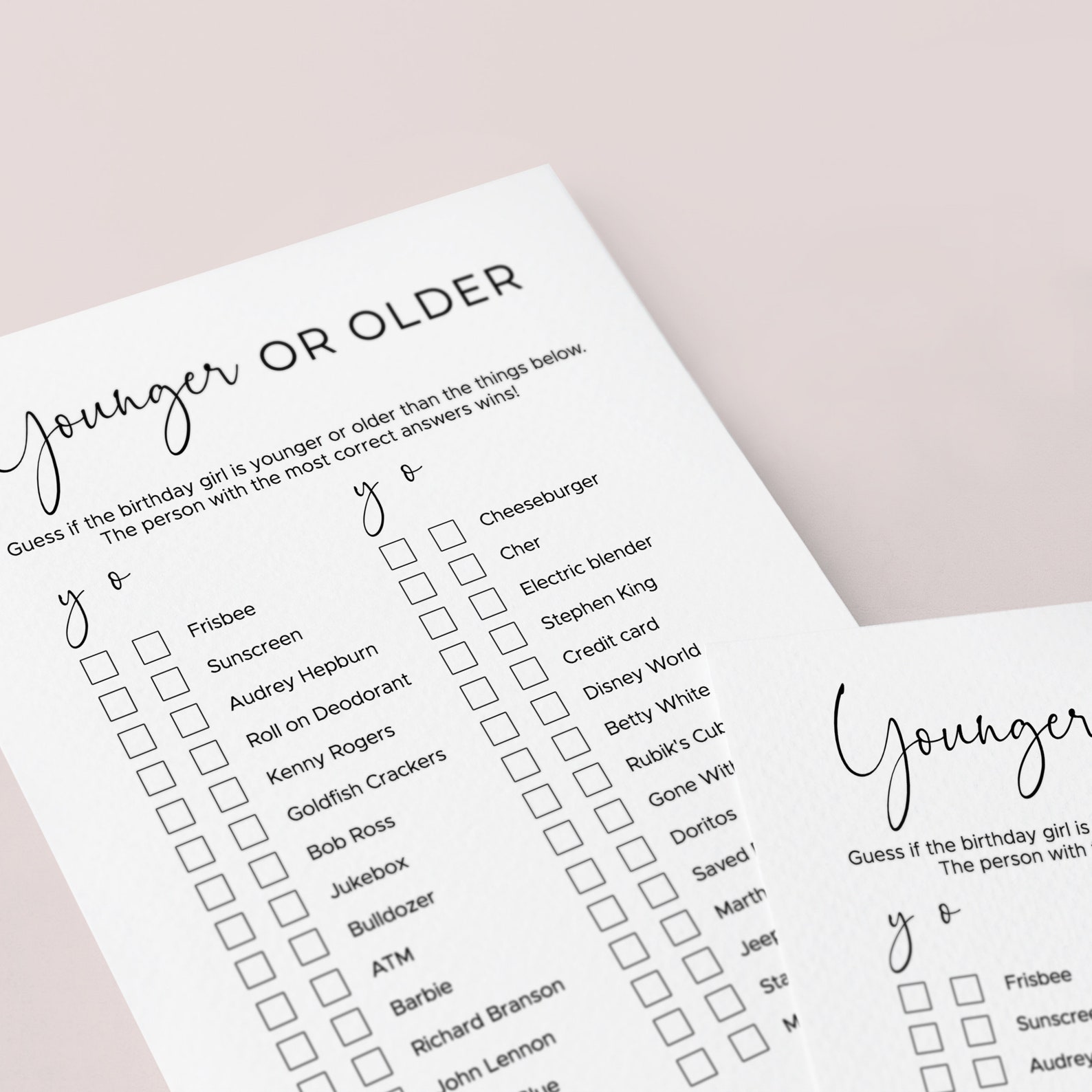 80th Birthday Party Games for Woman Turning 80 Years Old Born Etsy