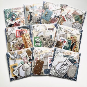 45+ vintage Inspiré Papeterie Goodie Bag | Papier | Autocollants | Fournitures de journalisation | Scrapbooking | Correspondants