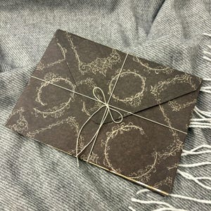Dark Vintage Envelopes | A7 Envelopes | Snail Mail | Pen Paling | Vintage World Map | Mailing | Letter Writing | Handmade Envelopes