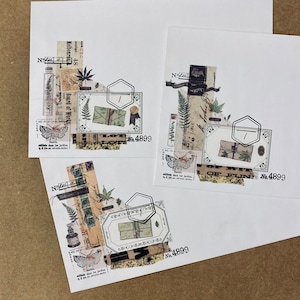 Enveloppes décorées | A9 Enveloppes | Mailers | Collage Art | vintage Inspired | Happy Mail | Correspondants | Croisement du courrier