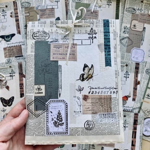 Grand paquet de papier papillon | | éphémère papier vintage | | de scrapbooking fournitures de journalisation | découpes | | de fabrication de cartes | Pen Pal Journal indésirable