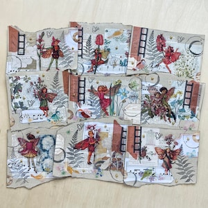 Clusters | | des cartes de journalisation Collages | | pixies Papillons | Oiseaux | | vintage Inspired Happy Mail | | de courrier d’escargot Paling de stylo| Journalisation
