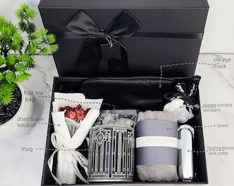 Luxury Gift Box for Him: Mug, Candle, Eye Mask & Towel