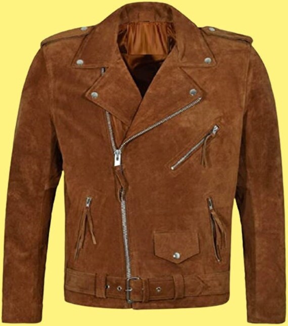 Blouson cuir suede homme hotsell