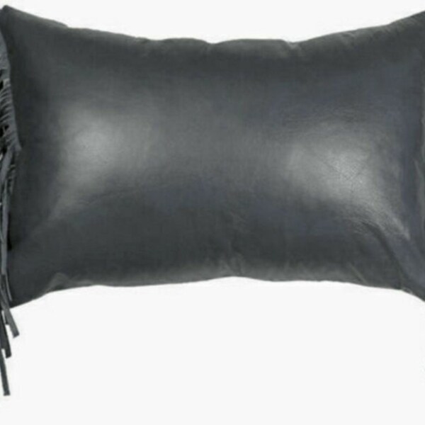Leather Pillow Etsy