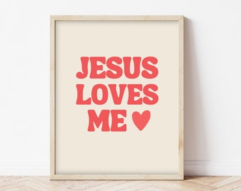 Gethsemane, Jesus Loves Me Art Print | Easter Printable Wall Art