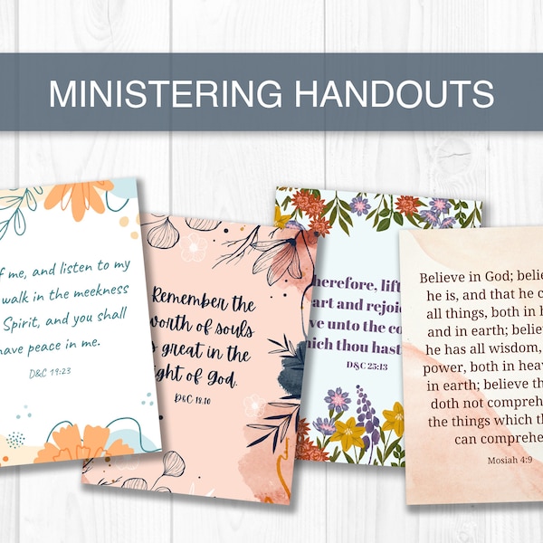 Ministering Printable - Etsy