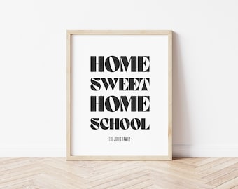 Homeschool Mom, Homeschool Wanddekor, Homeschool Druck, Homeschool Wandkunst, Homeschool Geschenk, Homeschooling Materialien, bedruckbar