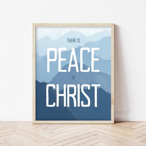 Peace In Christ, LDS Art, LDS Wall Décor, Lds Missionary Art, Lds Primary, Lds Baptism Art, Young Women Theme, Young Men Theme