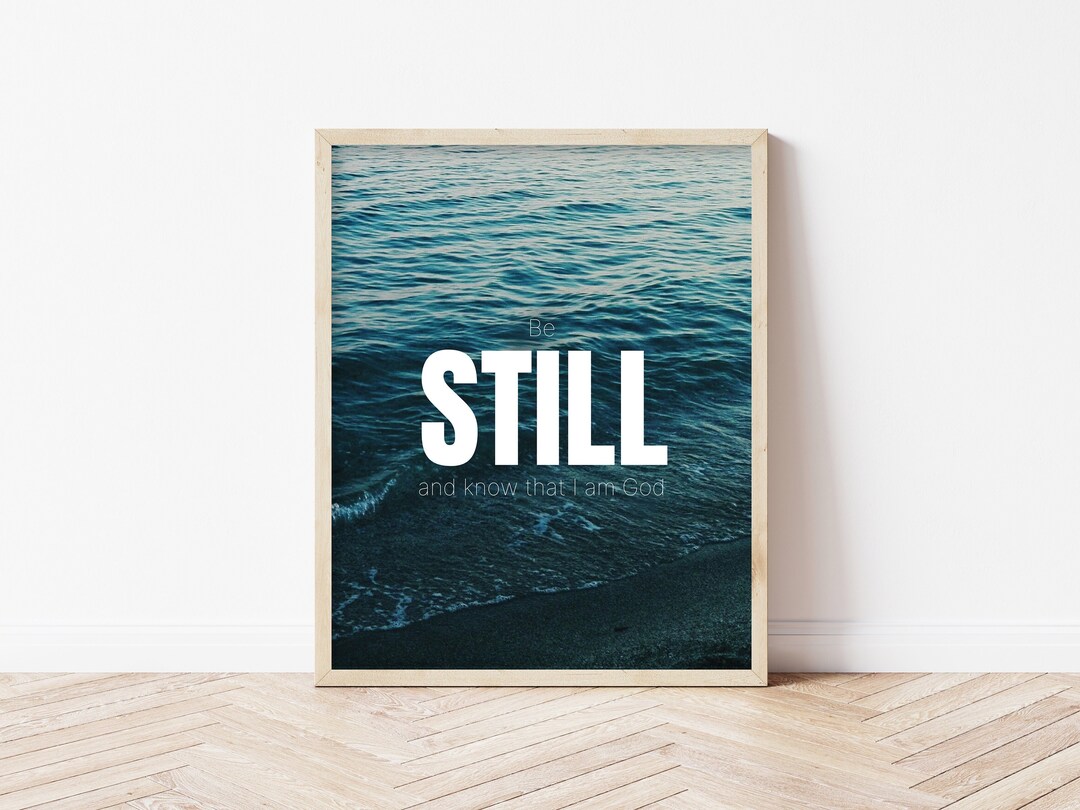 Be Still And Know That I Am God LDS Art LDS Wall D cor LDS Primary Be Still And Know That I Am God LDS Art LDS Wall D cor LDS Primary