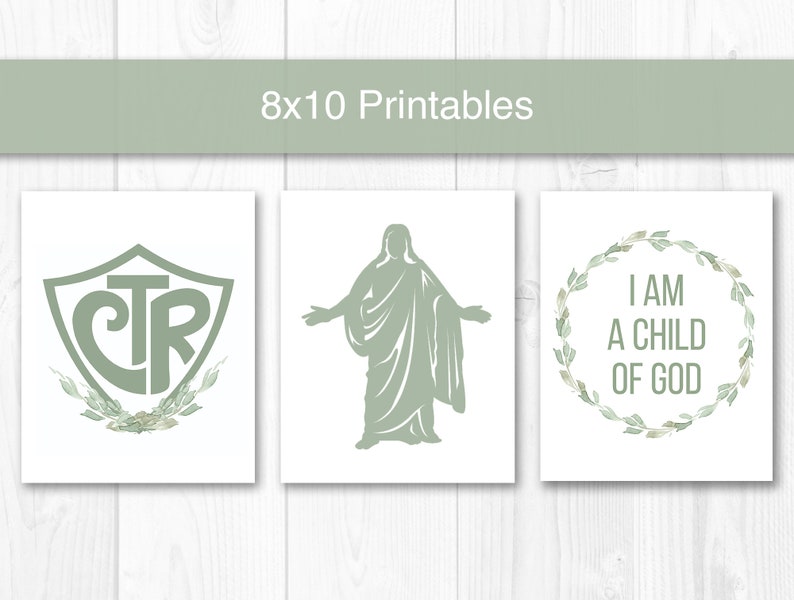LDS Baptism CTR Printable LDS Missionary Art Lds Baptism - Etsy