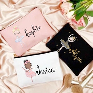 Personalised Custom Name Dancer & Ballerina Pouch / Pencil Case