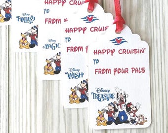 Disney Cruise  ship gift tag, fe gift tag, cabin gift tag set of 9