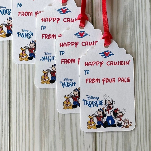 Disney Cruise  ship gift tag, fe gift tag, cabin gift tag set of 9