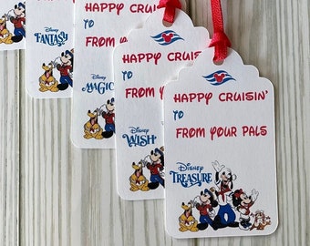 Disney Cruise  ship gift tag, fe gift tag, cabin gift tag set of 9