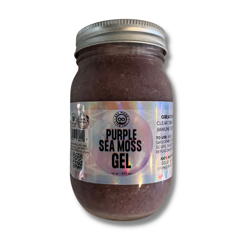 Real Dr. Sebi SEA MOSS GEL Allergies, Clear Skin, Energy, Hair Growth