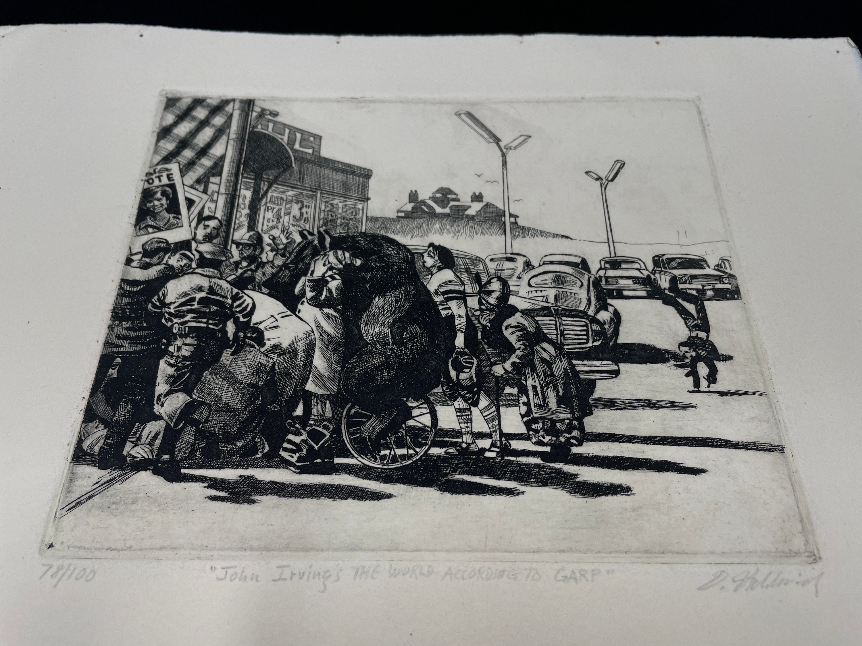 David Itchkawich Etching world According to Garp 78/100 Etsy UK