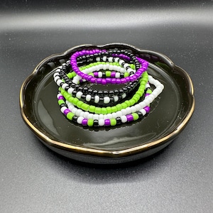 Beaded Bracelet Set of 6 - Halloween 3