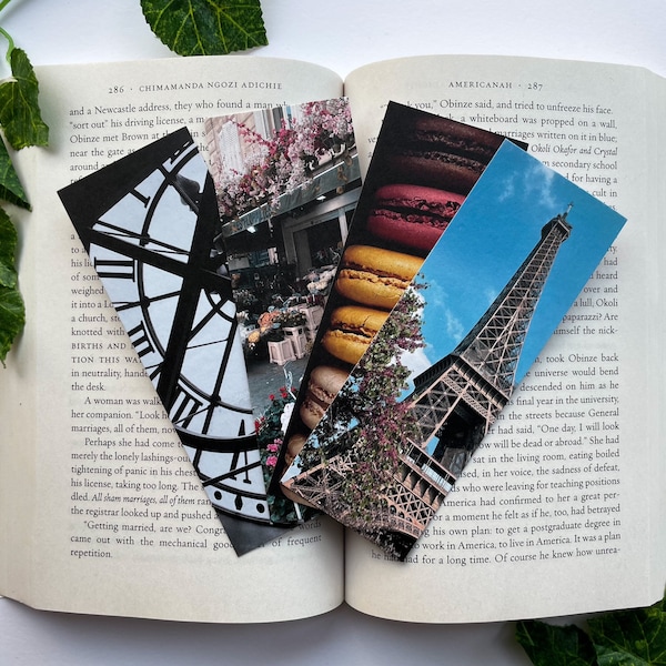 Marque-pages Paris | à l'unité ou par lot | Tour Eiffel | Papeterie durable | Accessoire pour livre | Cadeau livresques pour les lecteurs