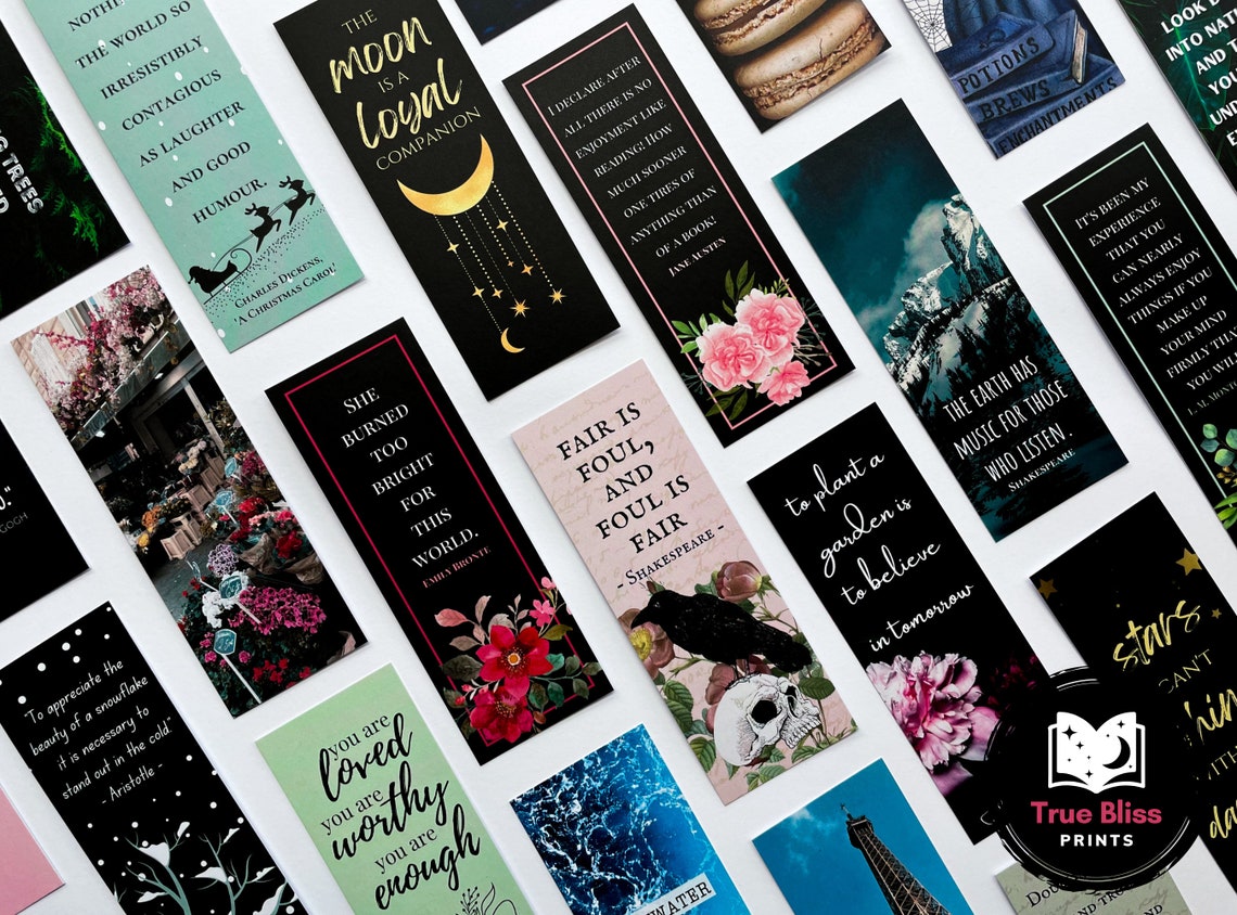 Macbeth Printable Bookmark Set Shakespeare Gift for Readers Bookish Accessories Digital Download ...