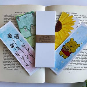 Marcadores en blanco / 10, 25, 50 / Artes y manualidades / Pintura, dibujo, bocetos / Álbum de recortes / Profesor de inglés / Regalos literarios / Papelería sostenible