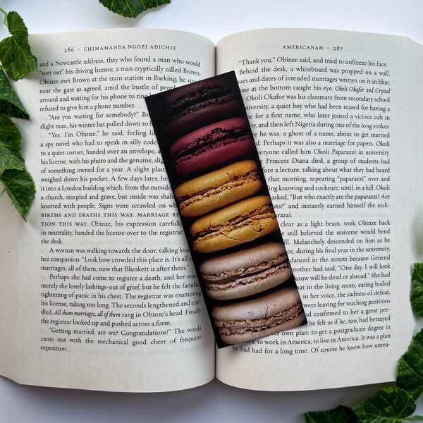 Macarons Bookmark | Paris Bookmark Set |  Sustainable Stationary | Bookish Gift for Readers | Book Accessory | French Aesthetic