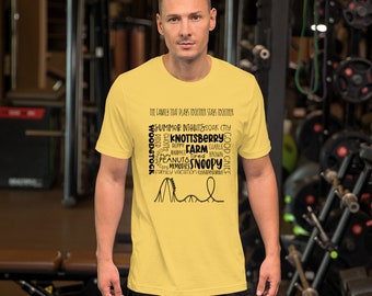 Knottsberry farm vacation colored Short-sleeve unisex t-shirt