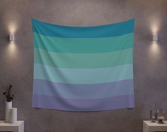 Neptunic Pride Flag,  Nomascsexual Wall Banner, Pride Wall Decor for Non Binary College Dorm Room