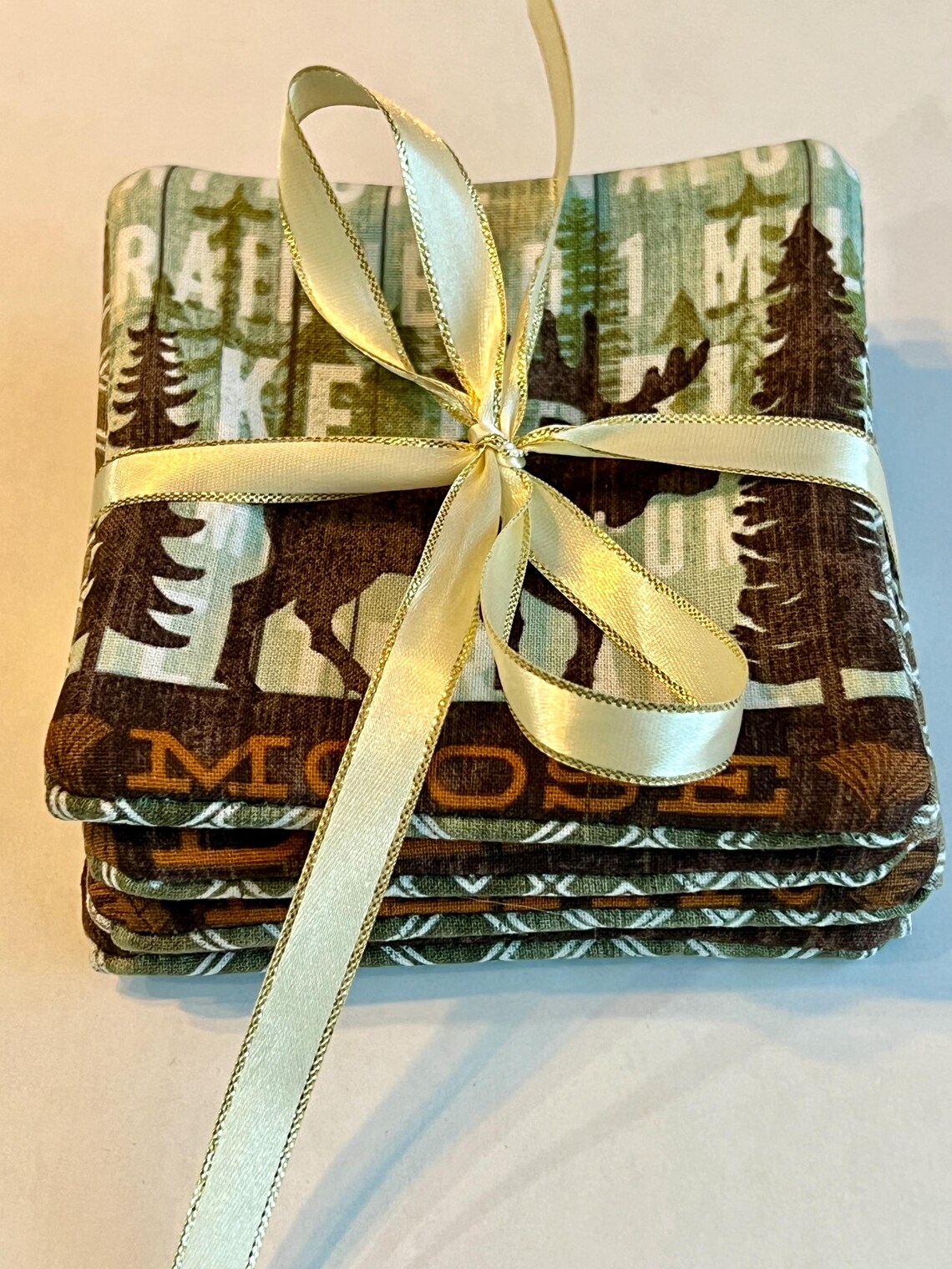 Outdoor Nature/wildlife Themed Fabric Coasters Etsy Canada