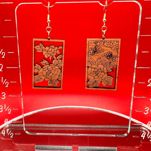 Hanafuda-style  Earrings June2