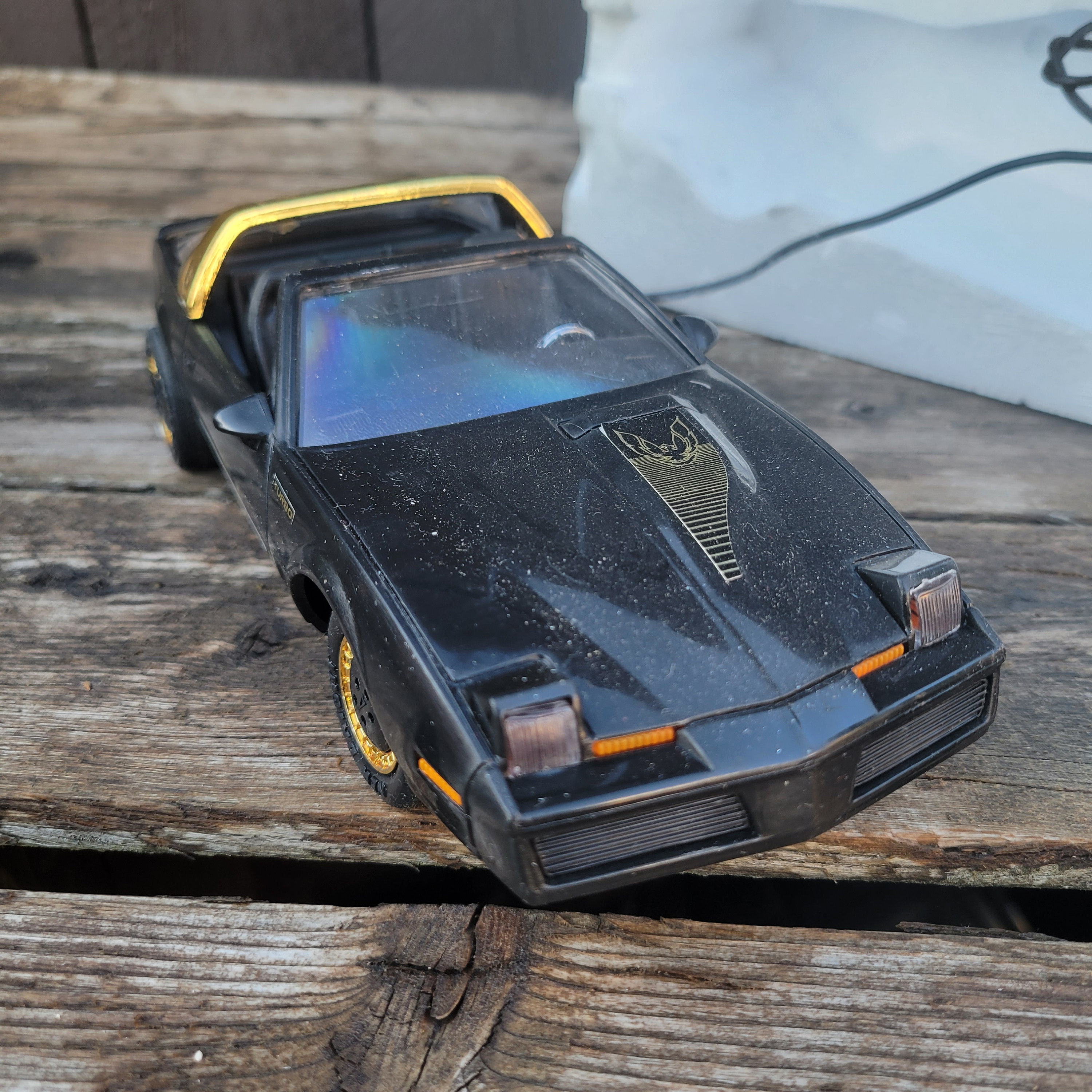 Vintage 1985 New Bright Radio Control Firebird: Black & Gold NOS
