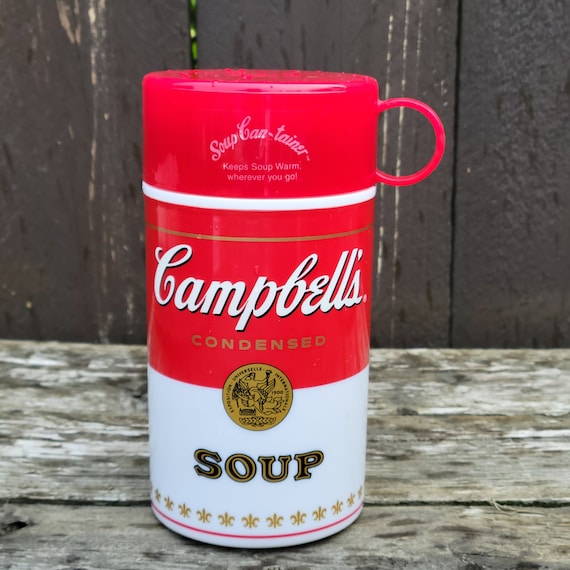 VINTAGE Thermos / Campbell's Soup Thermos / Red and White SOUP Container / Soup  Container / Beverage / Insulated / Lunch Bag