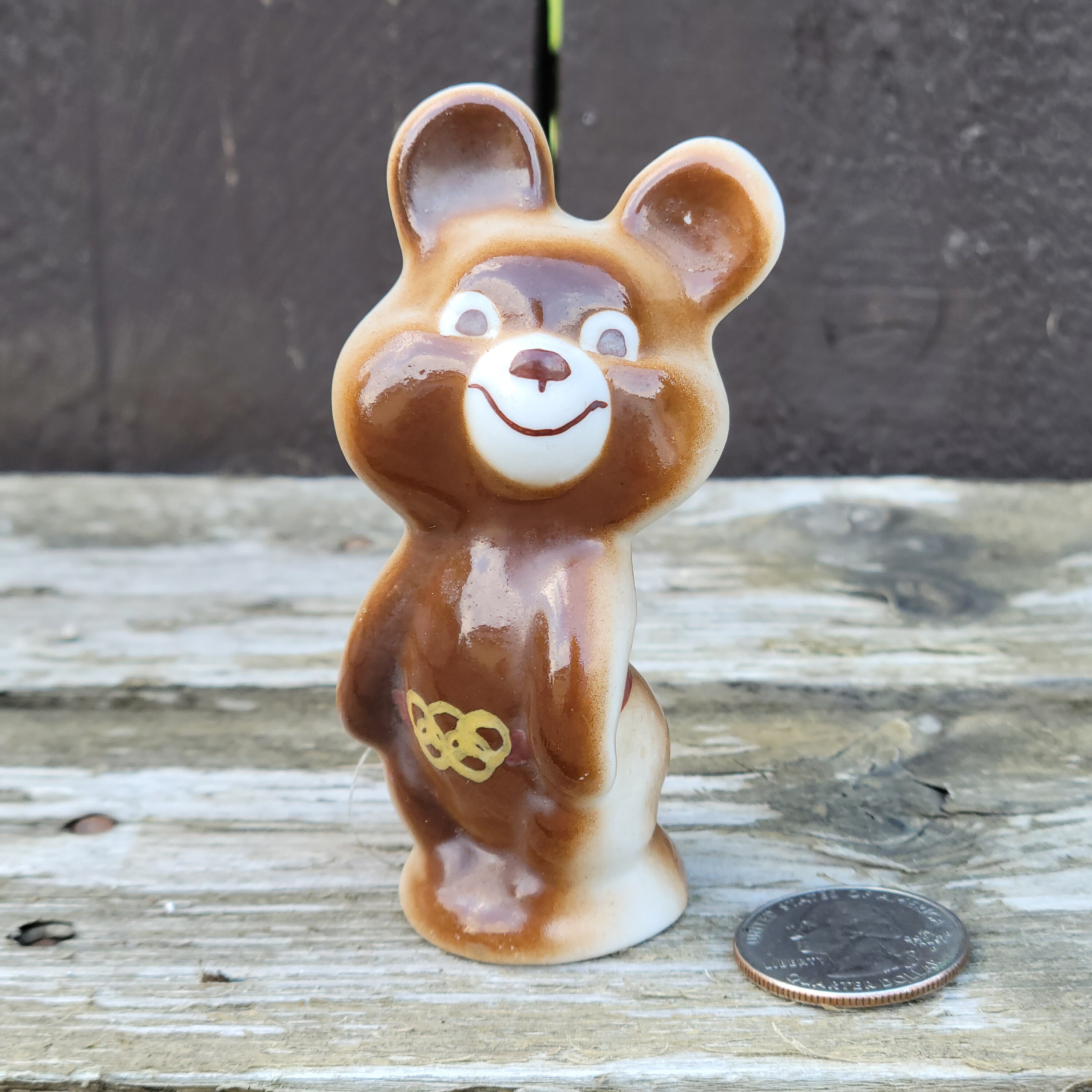 Vintage Misha Bear Figurine, 1980 Moscow Olympics Souvenir - Etsy