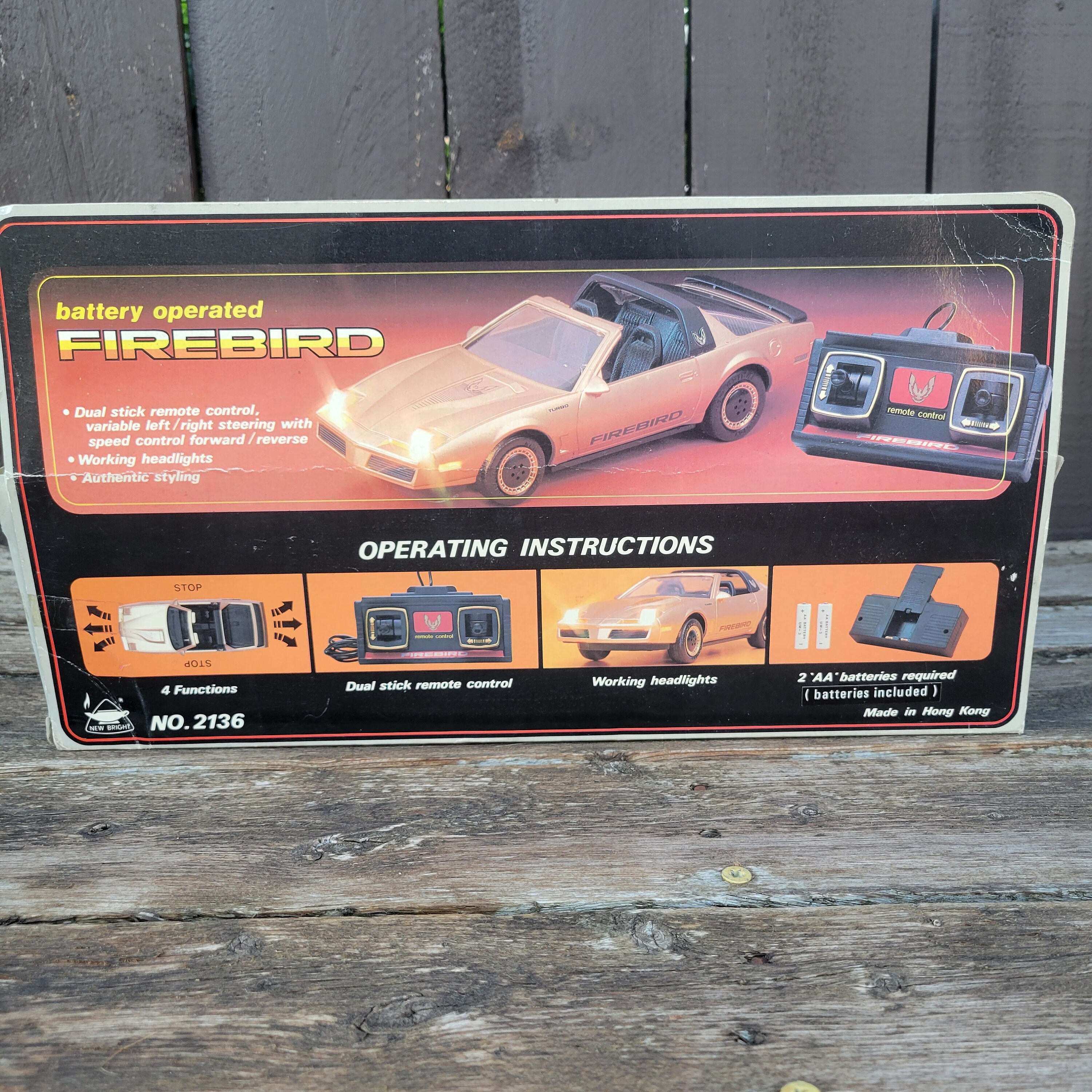 Vintage New Bright Industrial Co Radio Control Firebird