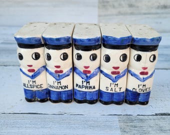 Vintage Royal Sealy "Happy Chef" kryddblandare: MCM Köksredskap