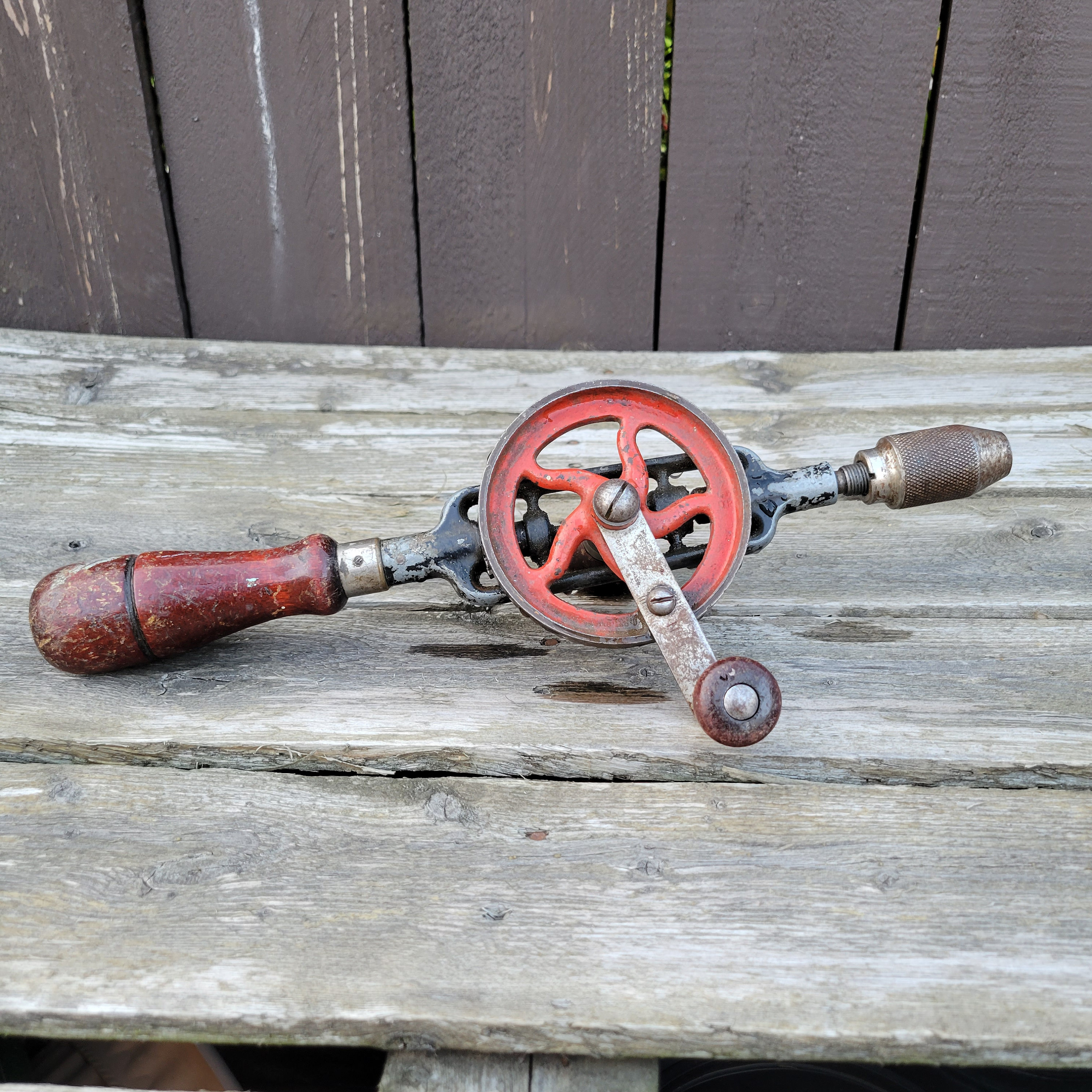 Vintage O.W.B. Egg Beater Hand Drill in Fine Condition – BooksAndTools