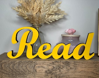 Wood Read Sign - Etsy