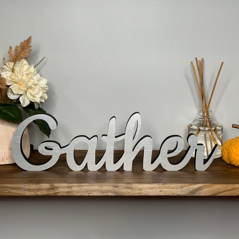 Gather Sign - Etsy