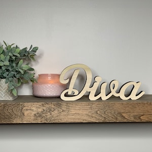 Panneau en bois Diva : décoration de bureau et de table sur pied