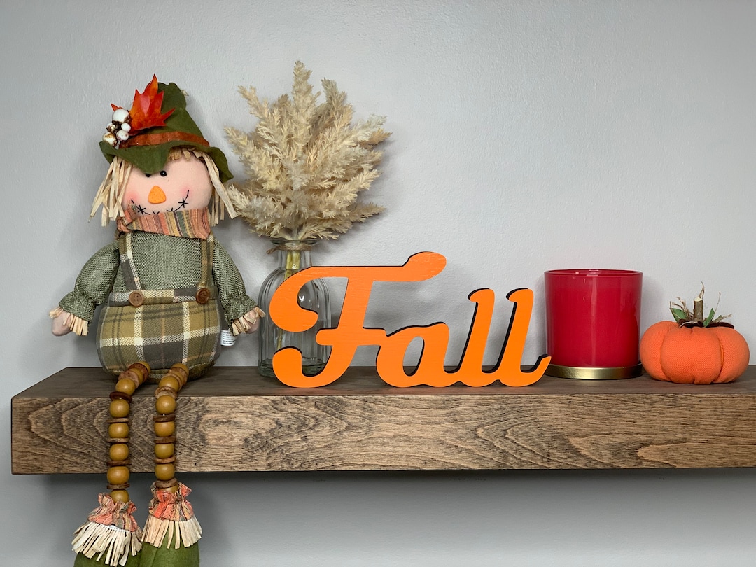Freestanding Fall Wood Sign: Autumn Desk & Shelf Decor - Etsy
