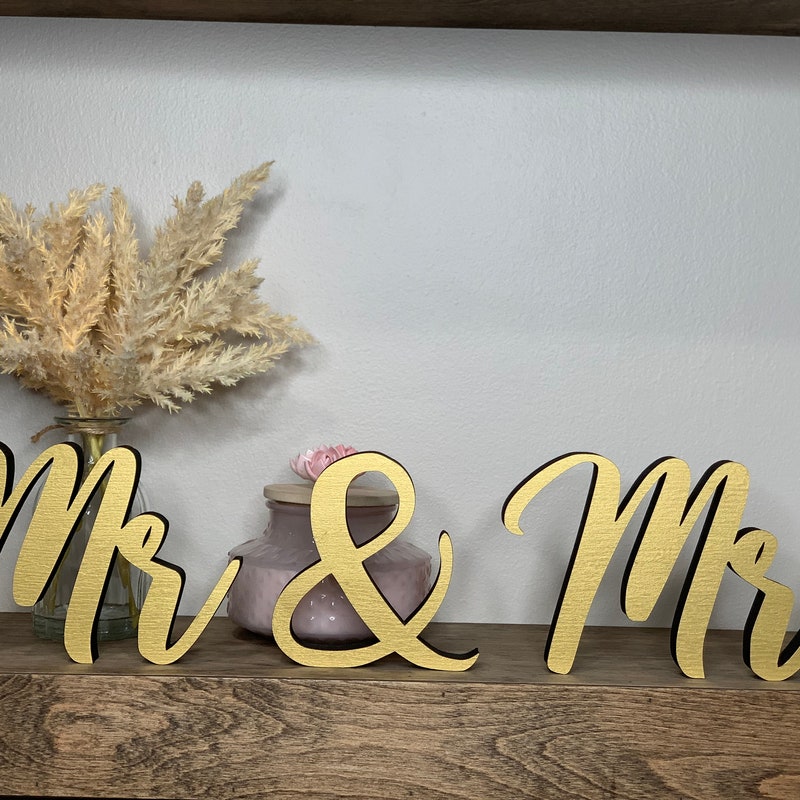 Mr. and Mrs. Detail - Etsy
