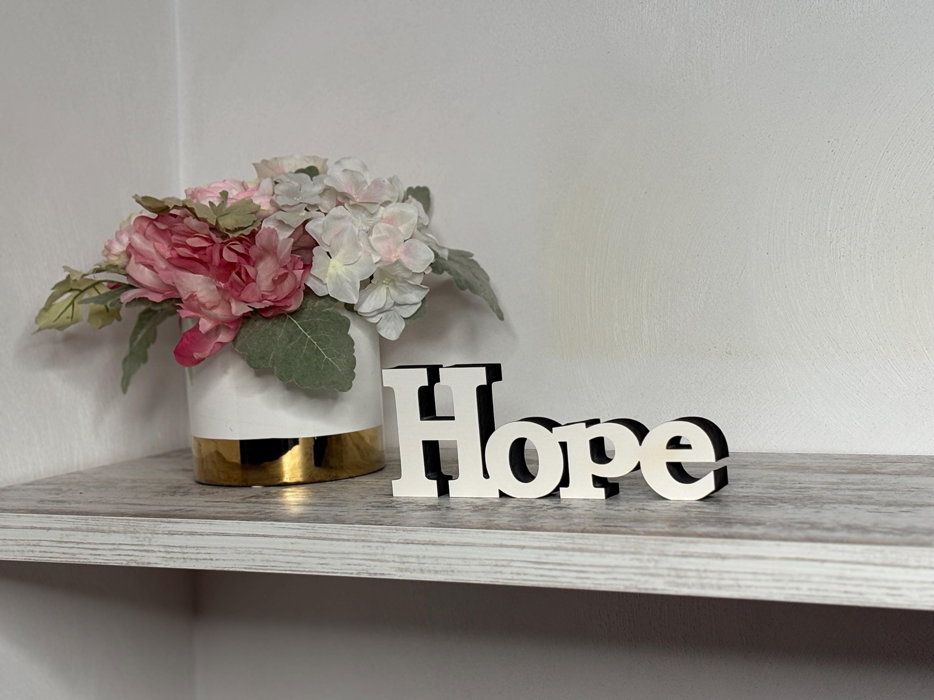 Hope Freestanding Wooden Sign - Etsy